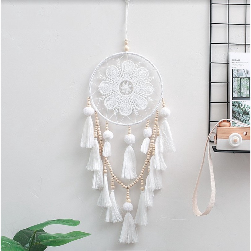 Dream Catcher Đính Lông Vũ Trang Trí