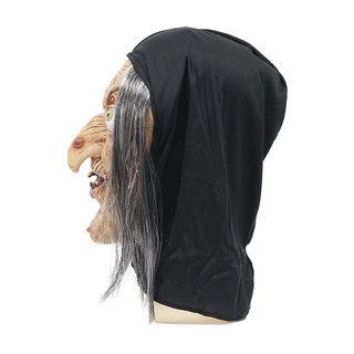 Mặt nạ phù thủy đáng sợ cho bữa tiệc Halloween Mặt nạ ma bí ngô Mũ Cosplay Yan Mặt nạ trang trí tiệc gia đình