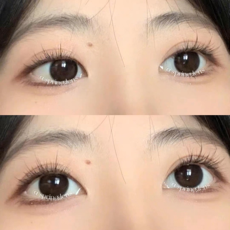 Kính áp tròng đen thuần SOFF BLACK trong trẻo tự nhiên giãn nhẹ 1 tháng | Spring Lens