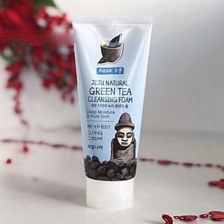 Sữa rửa mặt trà xanh làm sạch sâu,kiểm soát dầu và hỗ trợ trị mụn Welcos natural jeju green tea 120g