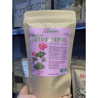 Hạt sen sấy giòn tự nhiên, không phụ gia và không chất bảo quản - Crunchy Lotus Seeds - Légumes Việt Nam