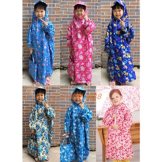 Áo Mưa Trẻ Em Vải Dù Bít 2 Bên từ 6 đến 14 tuổi-Hàng cao cấp