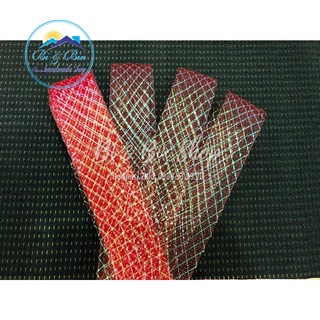 Sỉ Xấp 22m Ruy Băng Lưới Karo Rộng 4,5cm Làm Bó Hoa Cưới, Hoa Cô Dâu Và Phụ Kiện Trang Trí