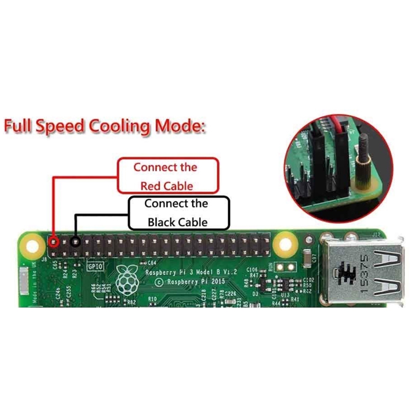 Vỏ Nhựa Acrylic Trong / Trong / Đen Cho Raspberry Pi 4 Model B, Quạt Tản Nhiệt Raspberry Pi 4b