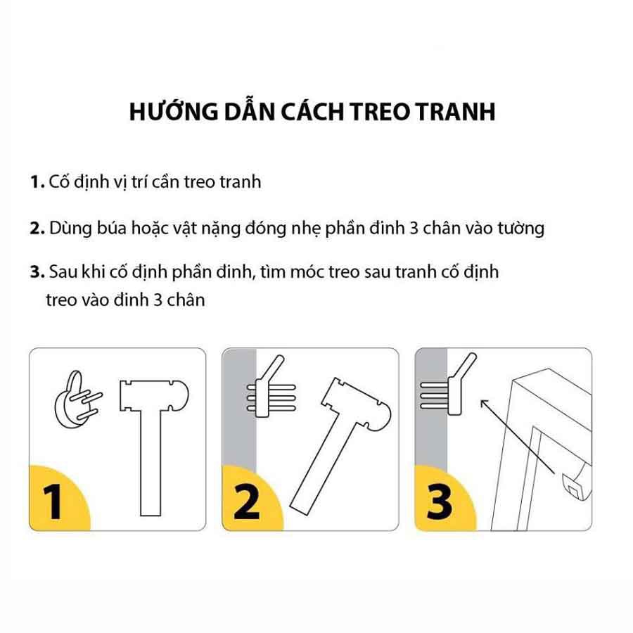 Ảnh Đinh Treo Tường FEGO Treo Khung Ảnh Treo Đồ Không Cần Khoan Tường, tiện dụng 4