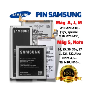 Pin SAMSUNG Chính Hãng Nhiều Dòng Máy ( Dòng A, J, M, S, Note,..) Thay Thế Chất Lượng Bảo Hành 1 Đổi 1