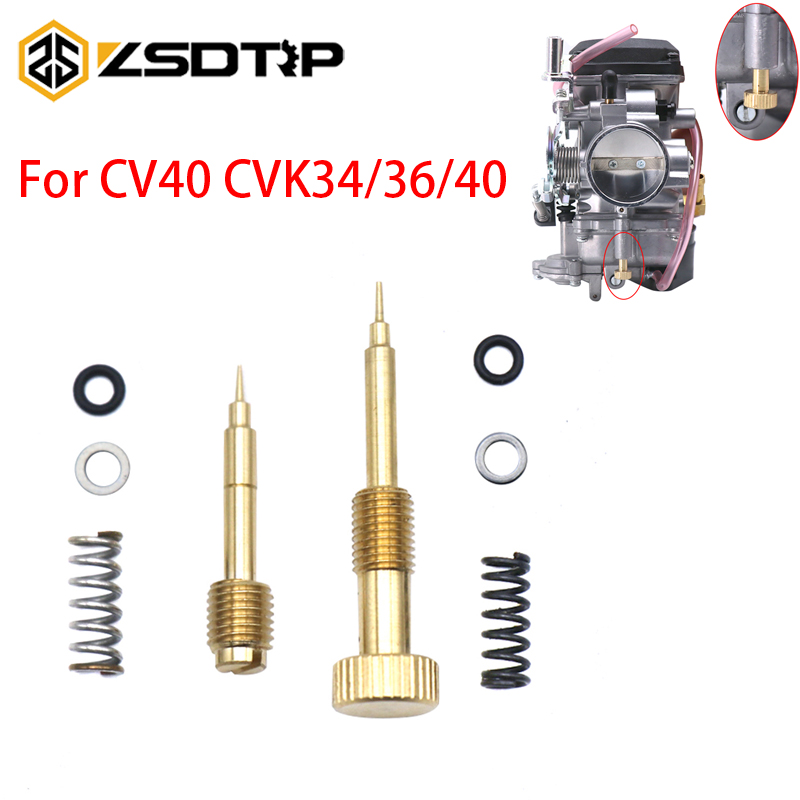 For Harley CV Keihin CVK Twin Cam Sportster Carburetor Air Adjusting Screws Idle Mixture Fuel