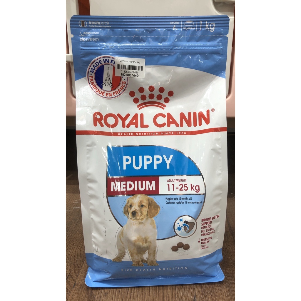 ROYAL CANIN - MEDIUM PUPPY 1KG | Shopee Việt Nam