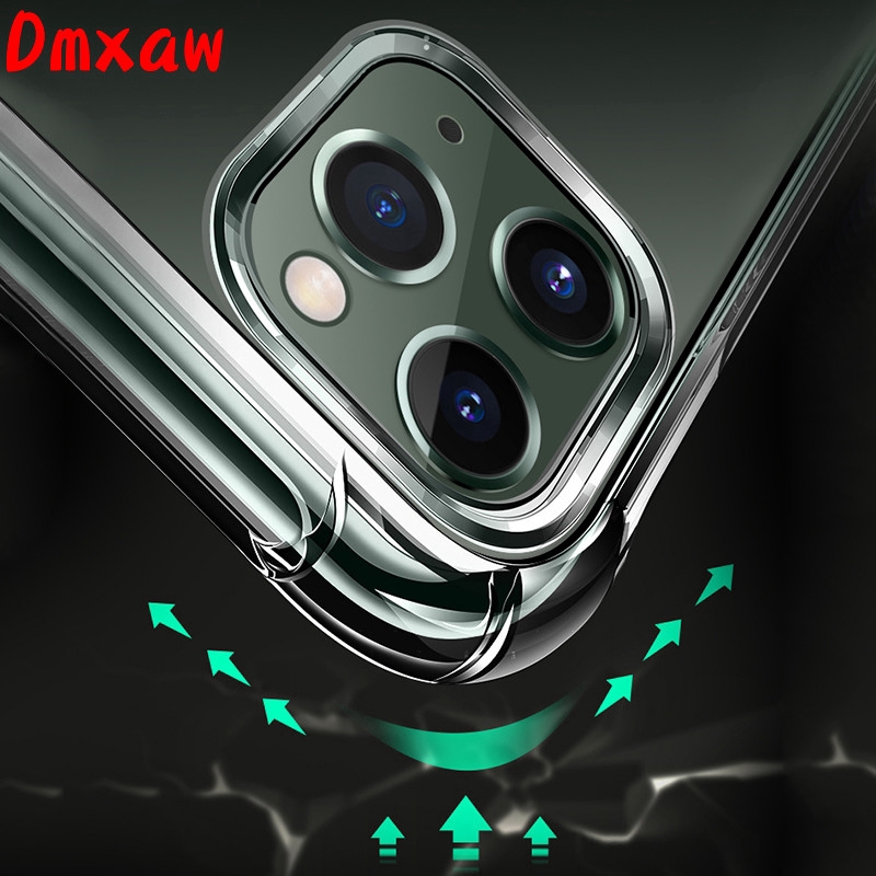 Ốp Điện Thoại Mềm Trong Suốt Chống Sốc Cho iPhone 13 12 Pro Max 12 13 Mini 11 Pro Xs