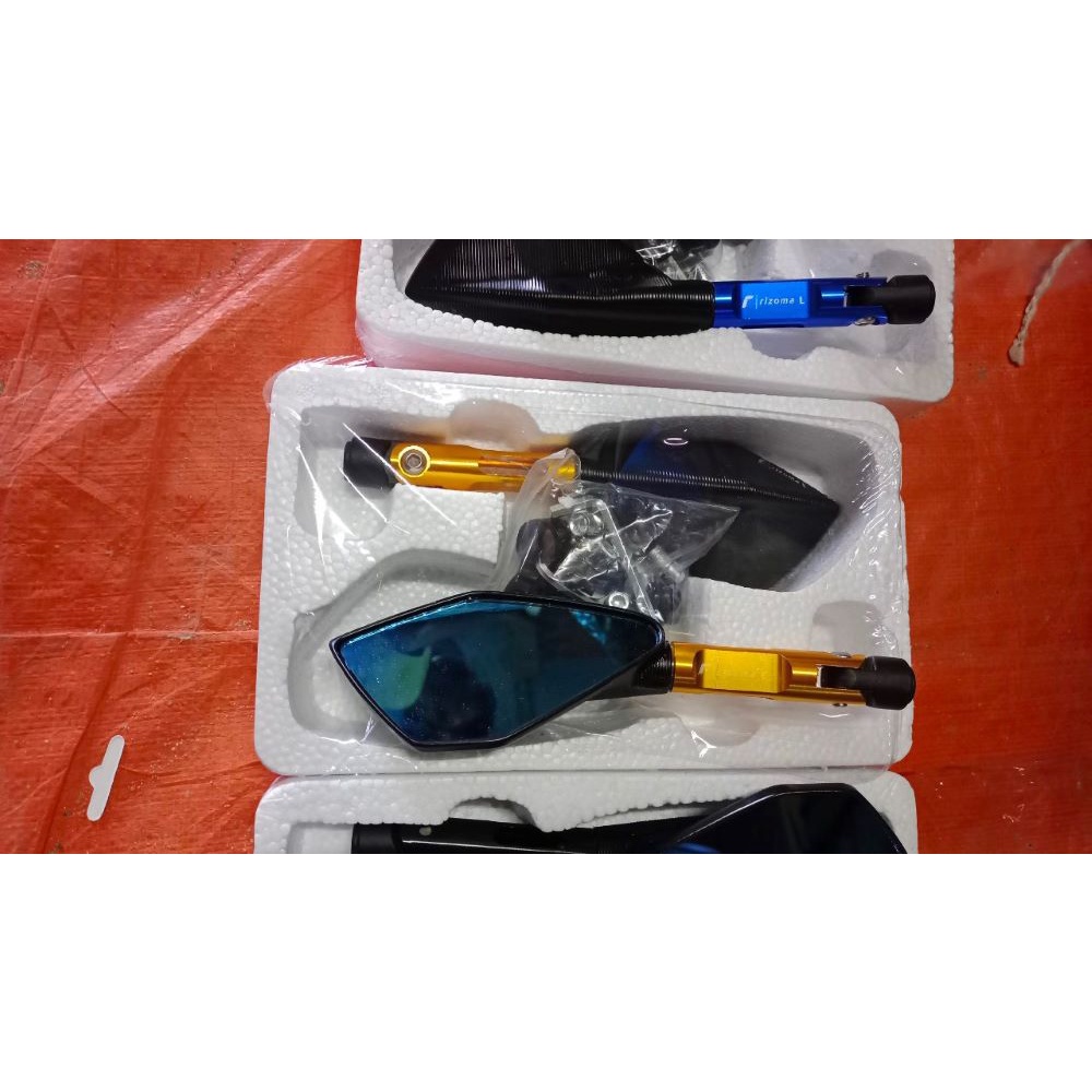Kính 5 cạnh Nhôm CNC RIZOMA gắn xe máy Sirius,Exciter,Sonic,Wave,Dream,Airblade,Sh Giá Siêu rẻ đẹp
