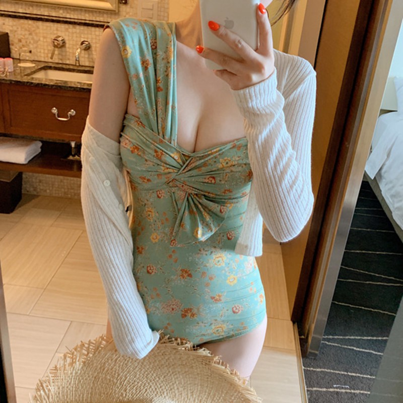 Áo tắm nữ 1 mảnh SPORTY bikini họa tiết hoa trong bộ sưu tập đồ đi biển 2024