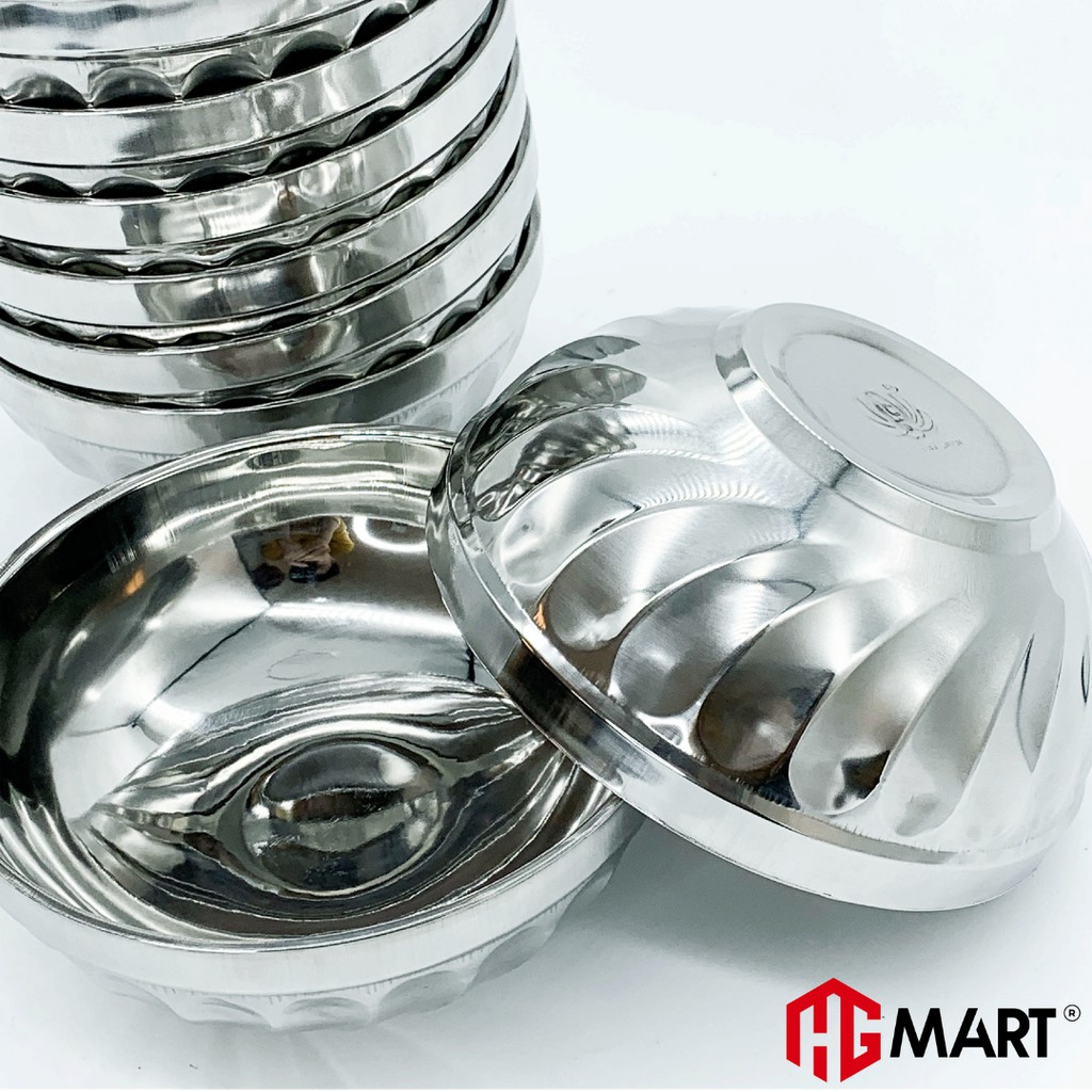 Ảnh Bát Xoắn Inox cách nhiệt chống nóng HG Mart [Bộ 10 bát] 3