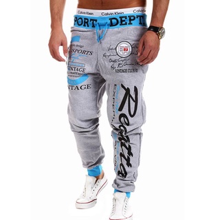 Nam Thể Thao Chữ Mồ Hôi Quần Chạy Bộ Quần Jogger Tracksuit Đáy Trung Thực