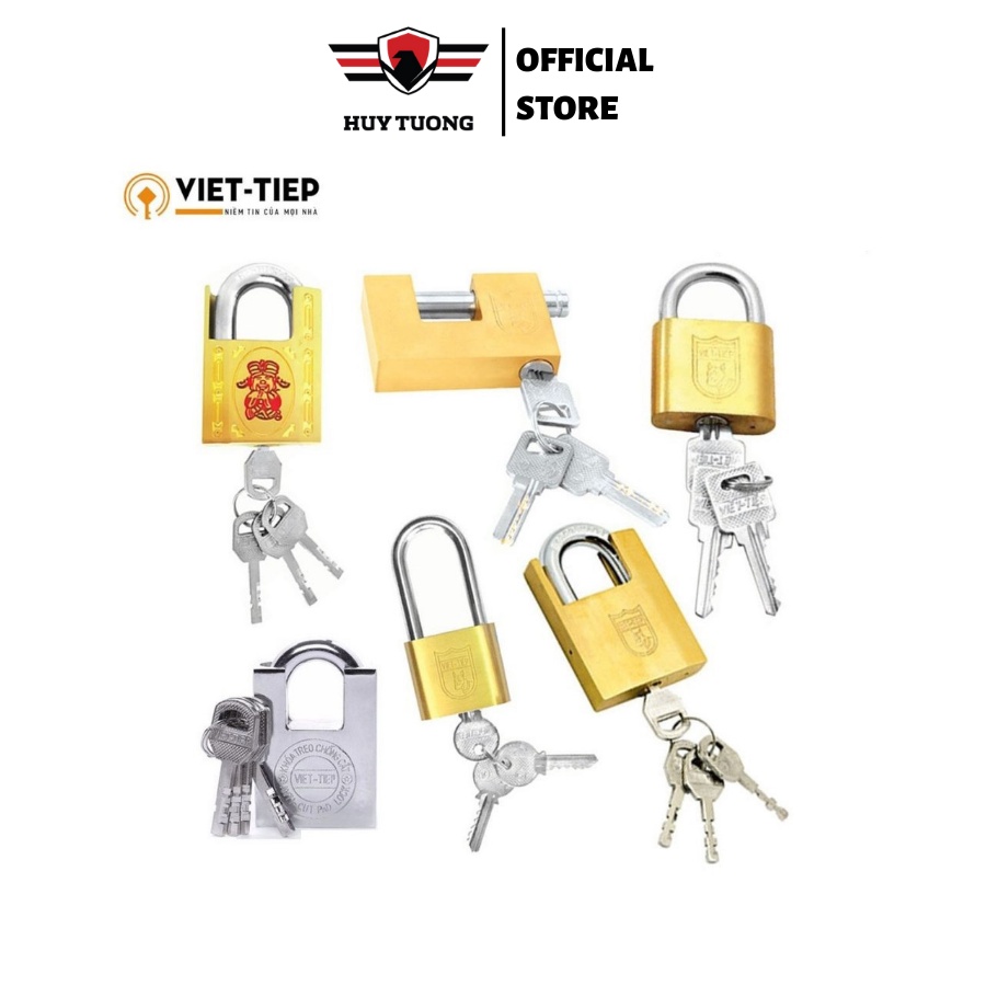 Ổ khóa Việt Tiệp chống cắt chống gỉ nhiều kích thước lựa chọn, bảo vệ an toàn nhà cửa.