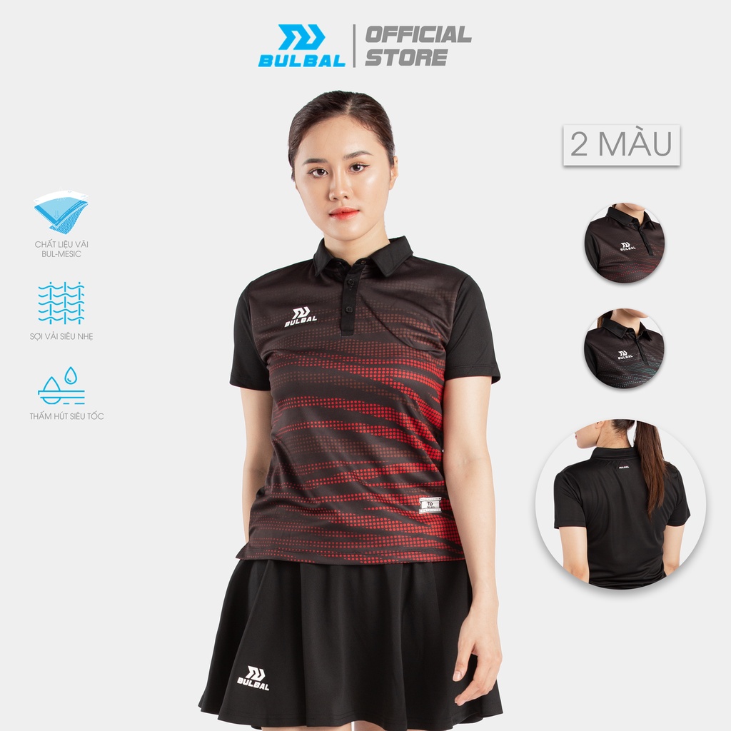 Áo Cầu Lông Nữ Cổ Trụ Bulbal Badminton Ss22  Chất Vải Mè Bul-Mesic, Dùng Trong Tập Luyện Và Thi Đấu Cầu lông