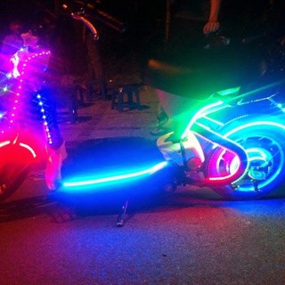 DÂY LED CHẠY ĐUỔI 7 MÀU DÁN XE MÁY - XE ĐIỆN - Ô TÔ - ĐỒ CHƠI XE MÁY