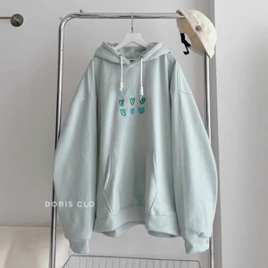 ÁO NỈ TRÁI TIM CỔ TRÙM - THỜI TRANG HÀN QUỐC SIÊU HOT , PHONG CÁCH THU ĐÔNG CHO CÁC BẠN TRẺ HIYU FASHION