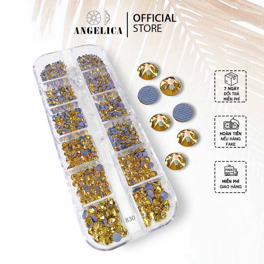 Đá Chân Lưới 16 Khía Nail Crystal Đính Móng ANGELICA 830