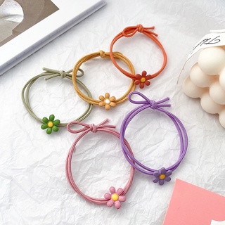 Set 100 Dây buộc tóc hoa Cúc Nhí co dãn- Quà tặng khách QiQiShop