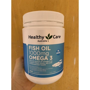 Dầu cá tự nhiên Omega 3 Fish Oil 1000mg, lọ 400 viên (Dầu Cá HC)