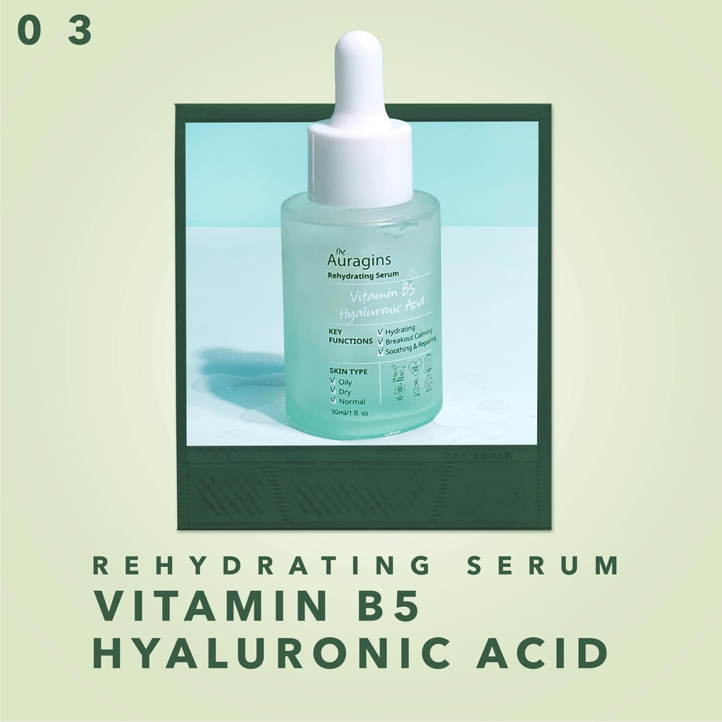 Mô tả Tinh Chất Cấp Ẩm The Auragins 8% Vitamin B5 & Hyaluronic Acid Serum 30ml - 1