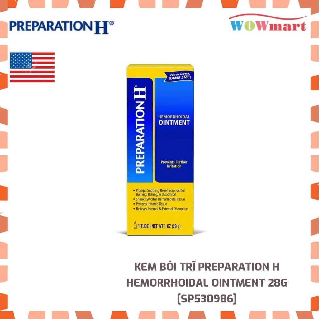 Kem bôi trĩ Preparation H Hemorrhoidal Ointment 28g | Shopee Việt Nam