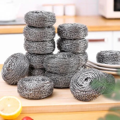 1/4/6 Gói Miếng Chà Xoong Nồi Bằng Thép Không Gỉ Không Gỉ