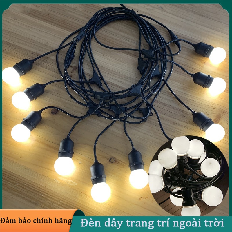 Dây đèn trang trí ngoài trời dùng cho quán cà phê, trà chanh, trà sữa ...