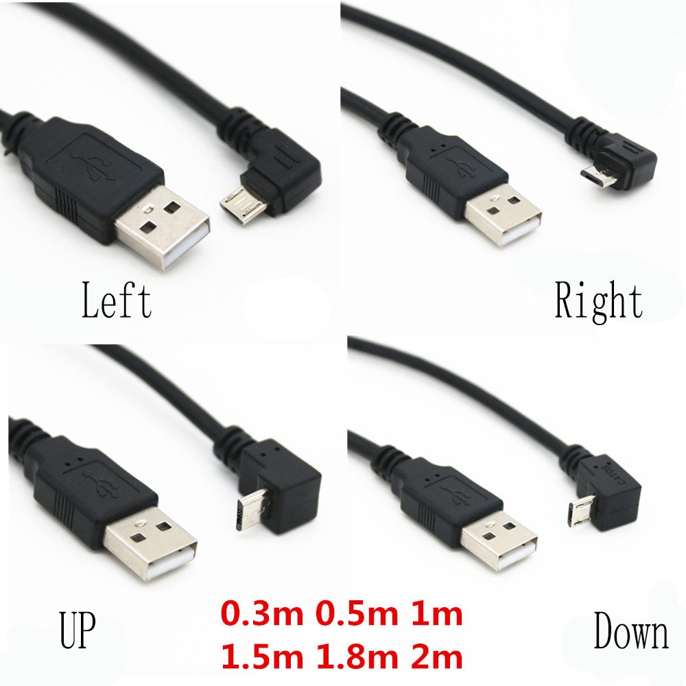 Cáp Chuyển Đổi Cổng Micro USB Bẻ Góc Vuông 90 Độ Dài 25cm 50cm Cho Máy ...