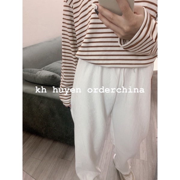 Quần Culottes lưng cao không có túi ulzzang kèm ảnh thật và bảng size ở cuối