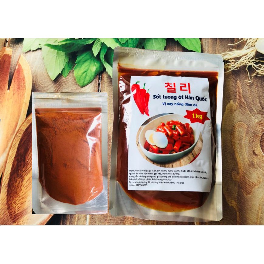 1kg sốt tương ớt+100g ớt bột hàn quốc