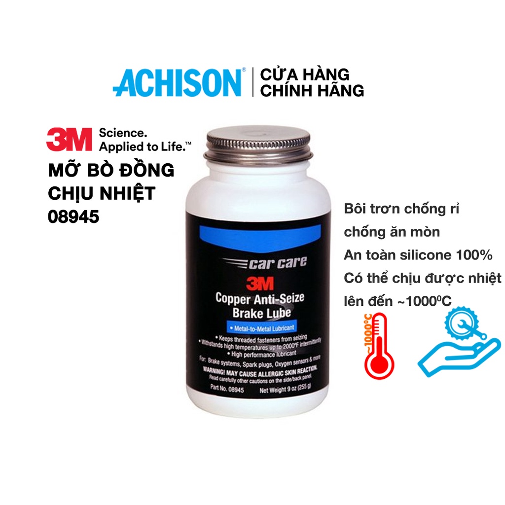 Hàng chính hãng 3M Mỡ bò đồng chịu nhiệt 3M Copper AntiSeize Brake