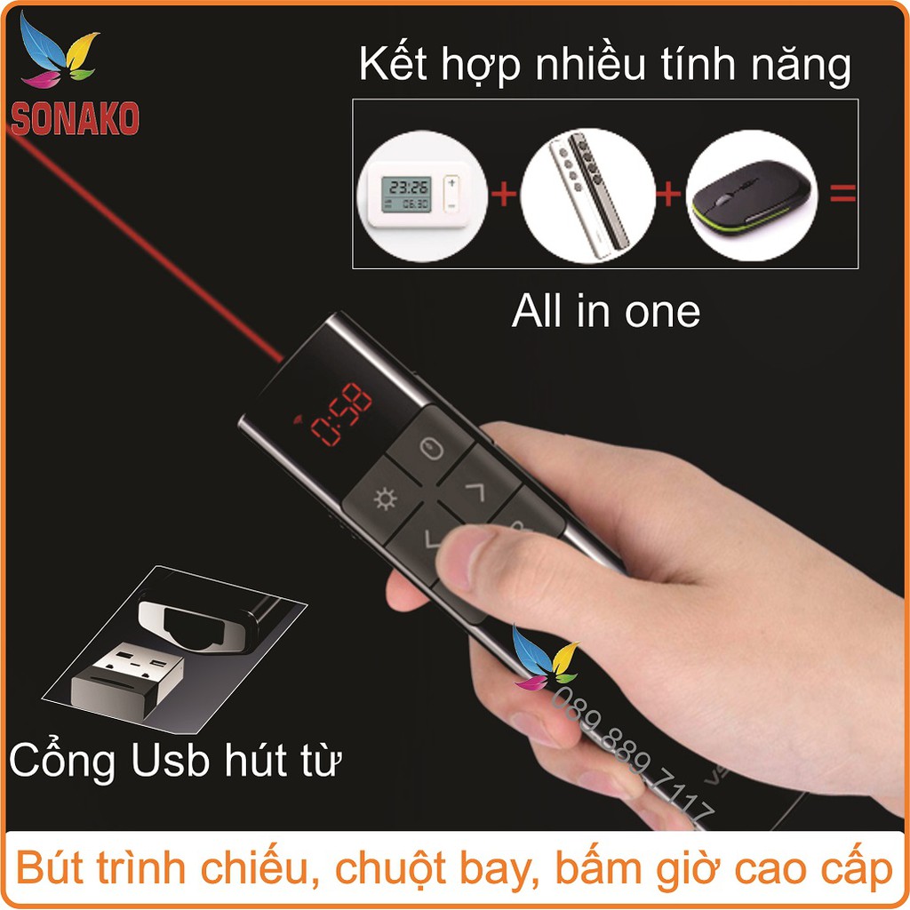 Bút Trình Chiếu Slide Chuột Bay Cao cấp VSON N81 - Sonako | Shopee Việt Nam