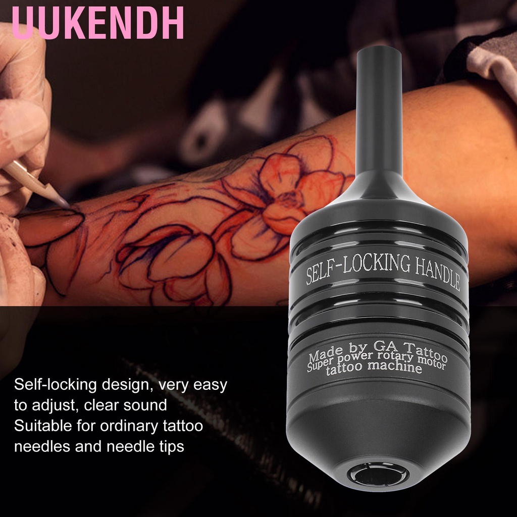 Uukendh Khắc Máy Xăm Tự Khóa Tay Cầm Có Thể Điều Chỉnh Chống Trơn Trượt Màu Đen