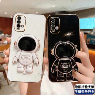 ốp lưng Redmi 9t Redmi note 9 TPU Mạ điện 3D Phi hành gia có chân đế ốp điện thoại Redmi 9t Redmi note 9