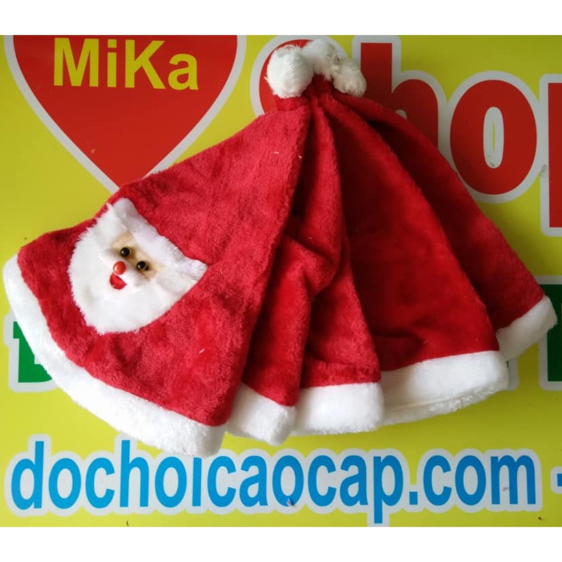 Mũ nón Noel chất nhung - cỡ nhỏ