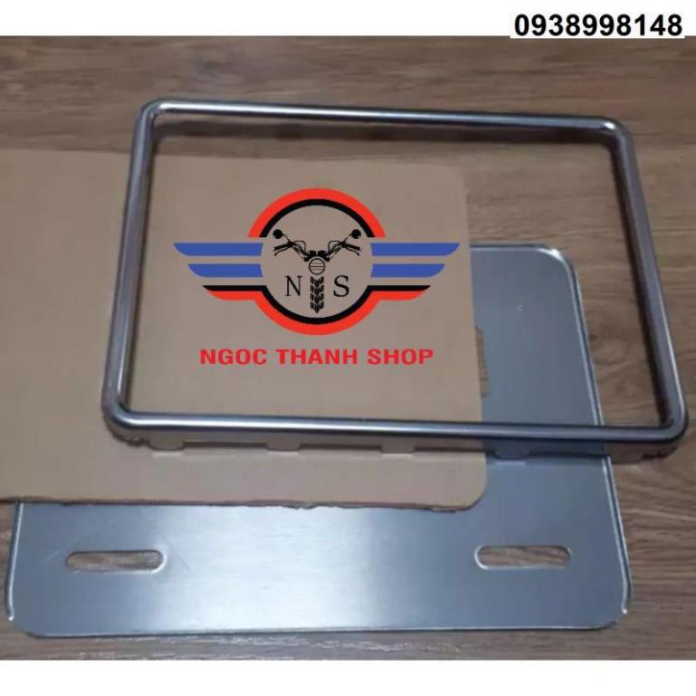 Bọc biển số inox xe máy xe mô tô cao cấp dạng trơn bóng viền gọn đẹp ...