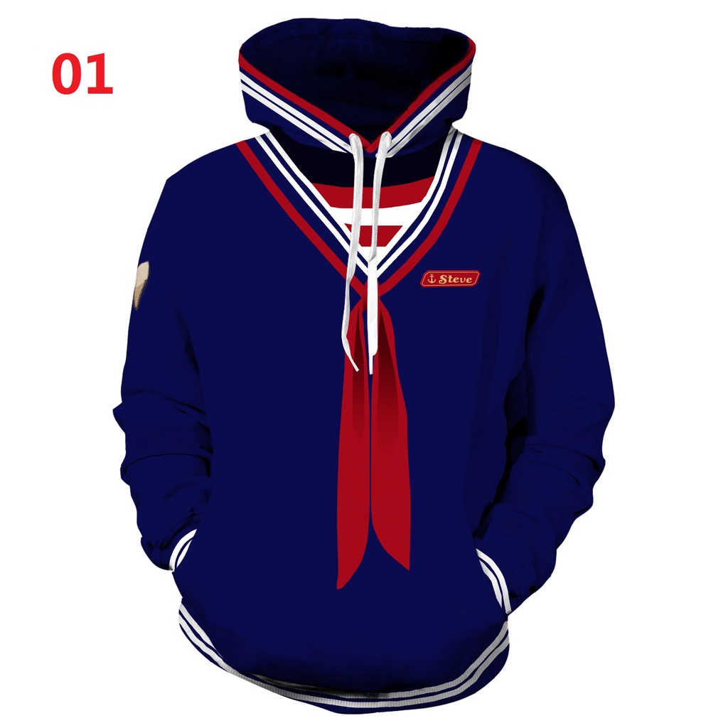 Stranger Things Áo Hoodie 3D In Áo len Unisex Áo khoác ngoài