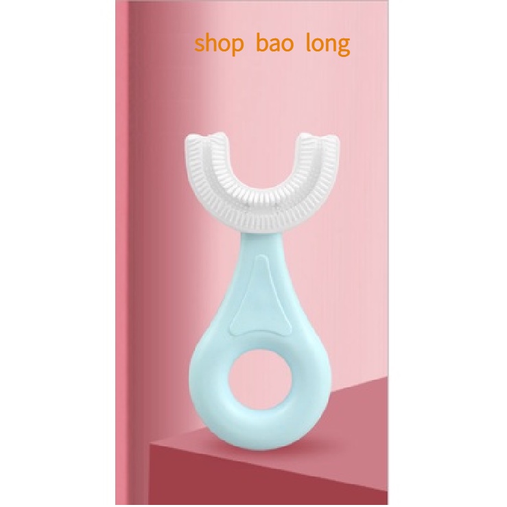 Bàn Chải Đánh Răng Cho Bé - Bàn Chải Đánh Răng Trẻ Em Hình Chữ U - Silicon Siêu Mềm Cho Bé Từ 1,5 Tuổi