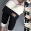 Quần legging Skinny cạp cao ấm áp mùa đông ấm áp dành cho nữ mặc thường ngày