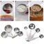 YYlingx Set 4 muỗng/cốc đo lường chất liệu thép không gỉ dung tích 60/80/120/235ml tiện lợi