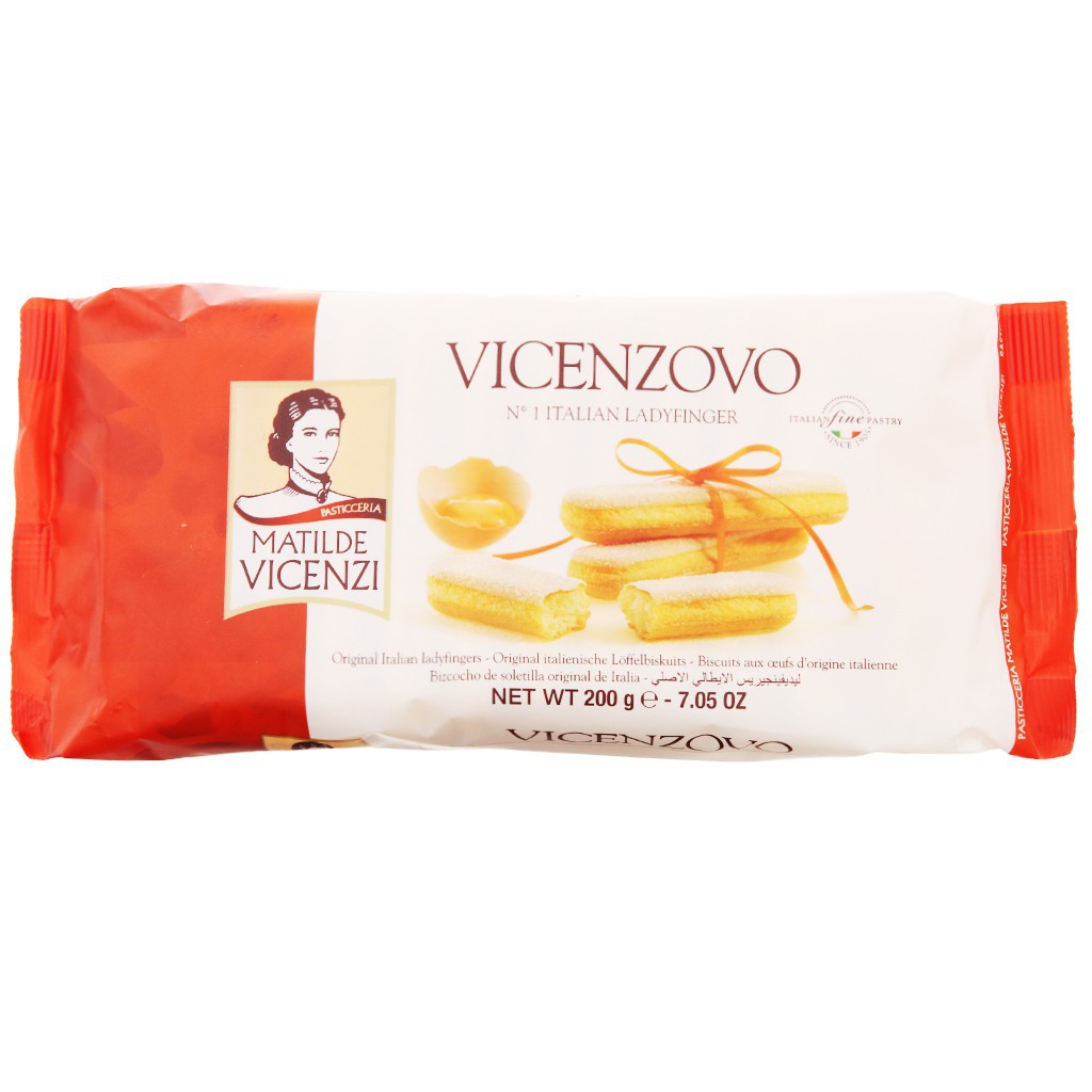 Bánh Ladyfingers Nguyên Gốc Ý Matilde Vicenzi Vicenzovo Gói 200g