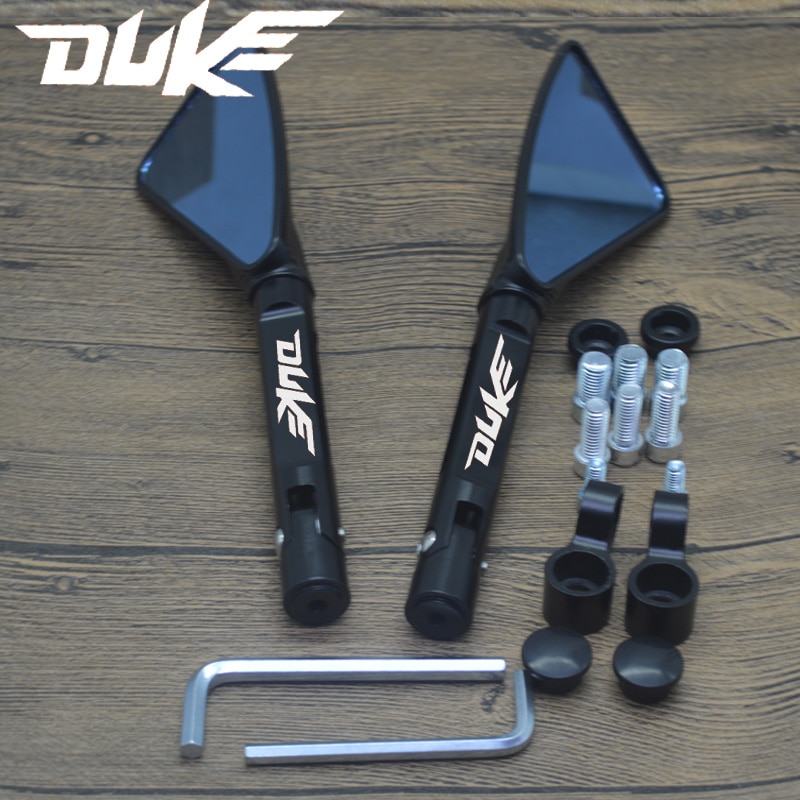 Specchietti Retrovisori Moto Area1 CNC - Compatibili Con Duke 125, 200, 690 | Marchio E