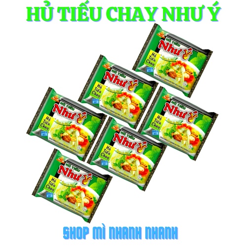 (Free ship)Combo 10 gói Hủ tiếu hiệu Như Ý (Nam vang, chay) 60gr * 10 gói ngon đúng điệu