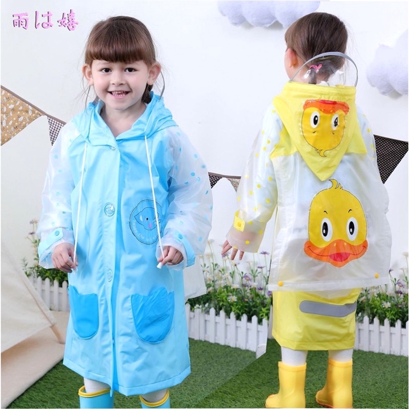 Áo mưa in hoạt hình cho bé AM0202