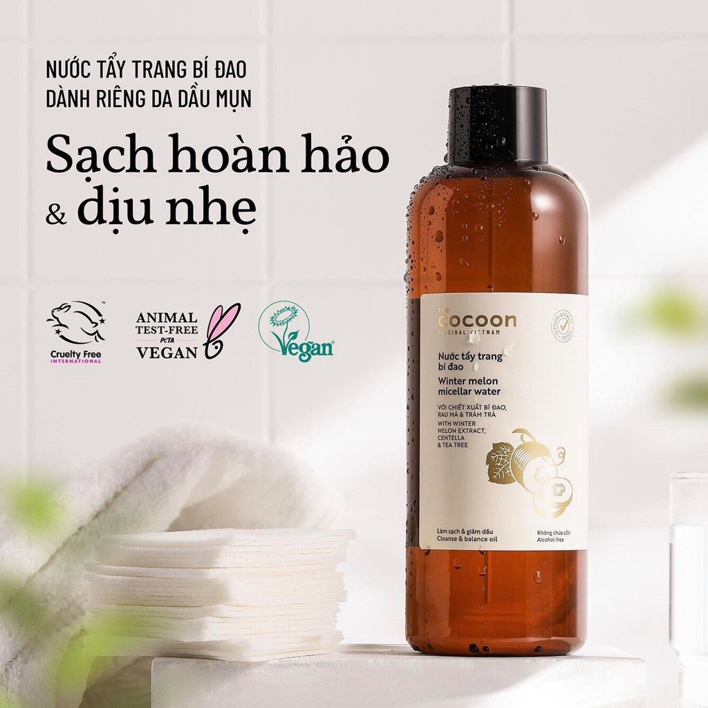 Nước tẩy trang bí đao Cocoon 500ml Cocolux