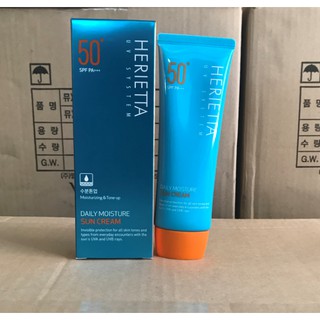 Kem chống nắng hàng ngày nâng tông và cung cấp độ ẩm cho da  herietta daily moisture sun cream 70g