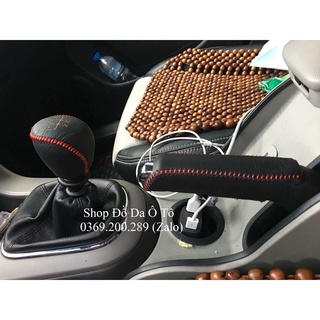 Bọc cần số & phanh tay các dòng xe ô tô Chevrolet bằng da thật khâu thủ công