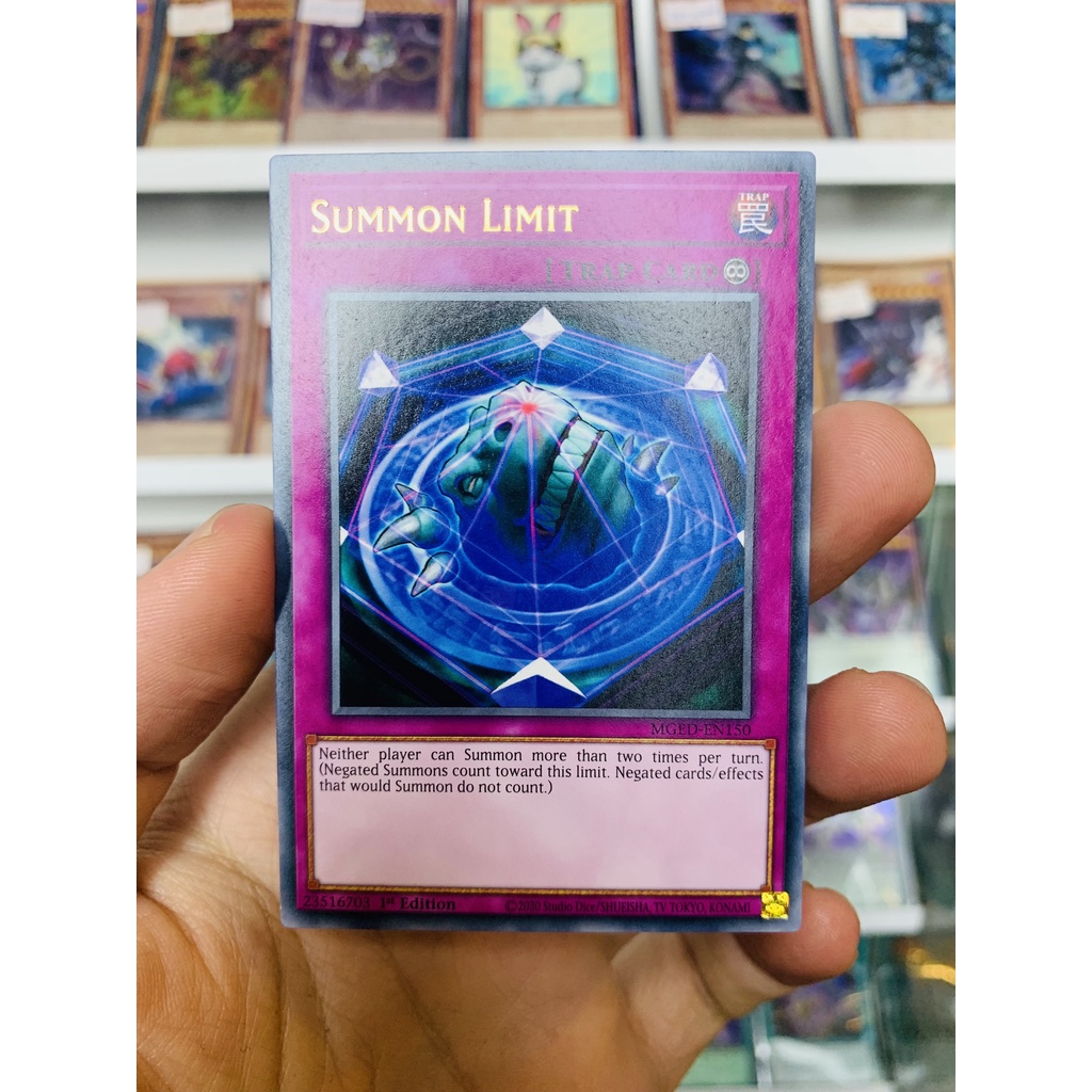 Thẻ Bài Lẻ Yugioh Mã Mged En150 Summon Limit Gold Letter Rare 1st Edition Shopee Việt Nam 8282