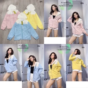 Áo Khoác Gió 2 lớp phối màu
